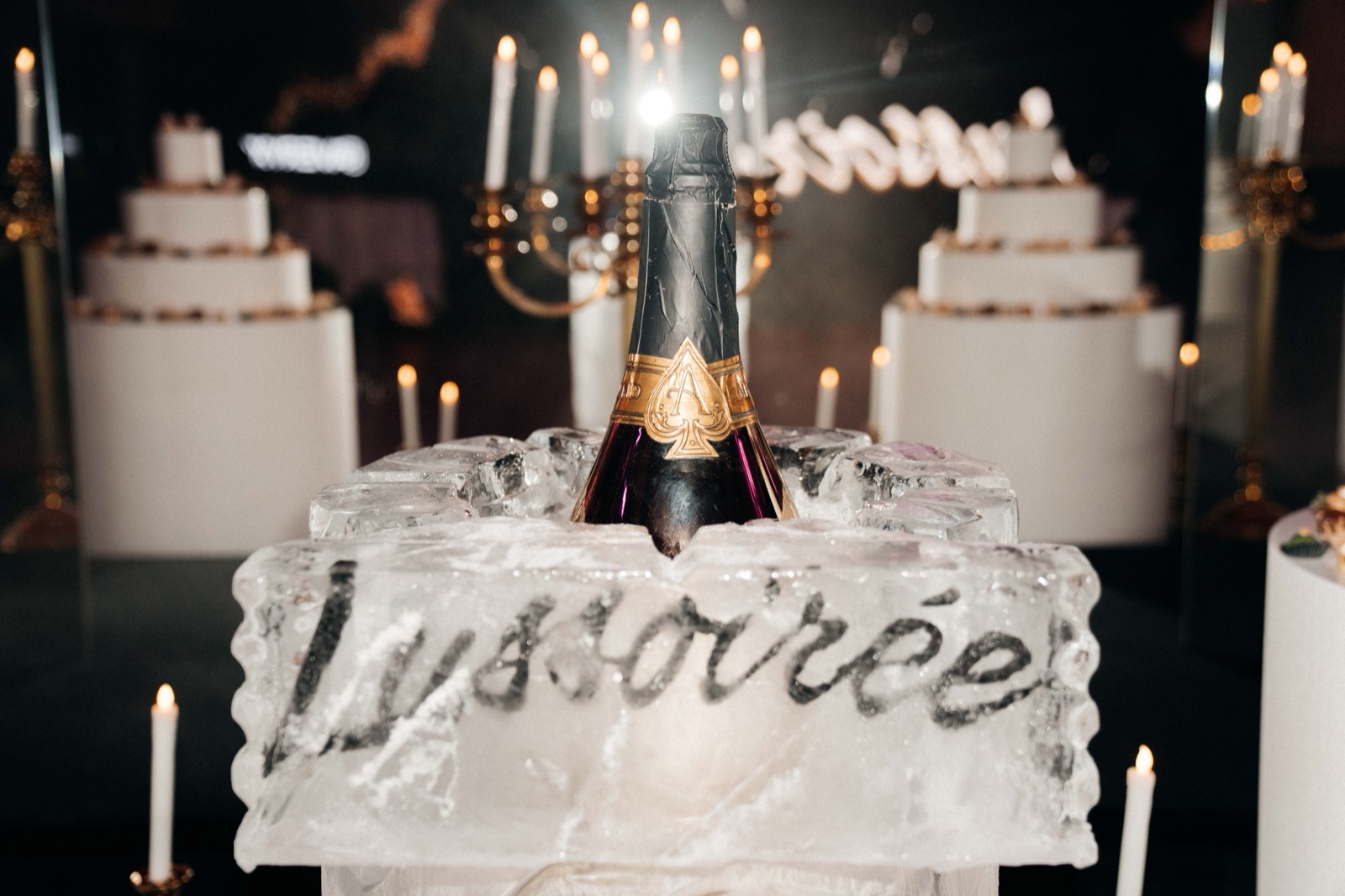 Armand de Brignac ice sculpture